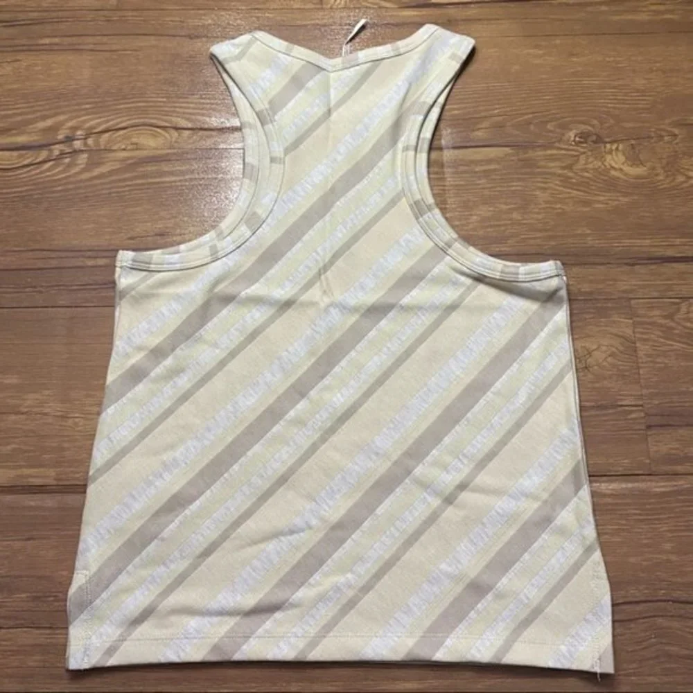 FREE PEOPLE Ivory Striped Sidelines‎ Tank Size Small - Picture 8 of 10